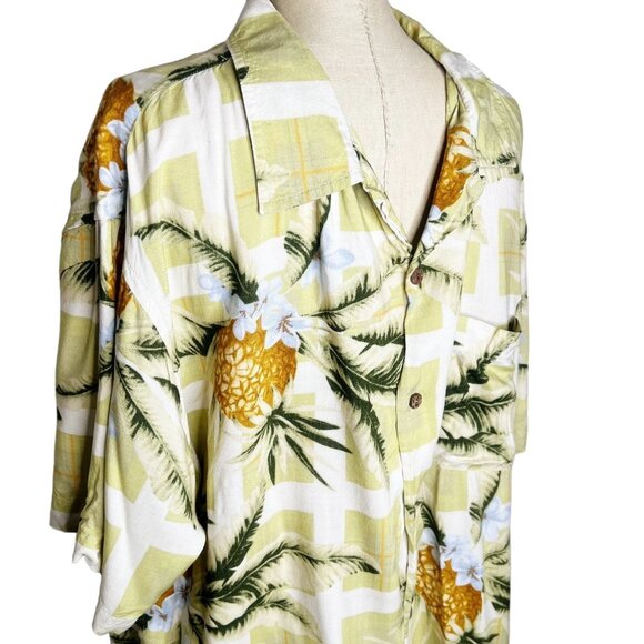 Steve & Barry's Other - Steve & Barry's Shirt Mens Size XXL Classic Hawaiian Green Pineapple